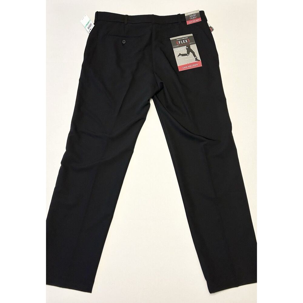 Van Heusen Flex Straight Fit Pants Mens Size 34x30 Blue New With Tags
